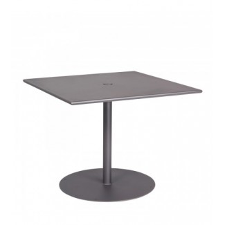 Solid 36" Square Umbrella Table - Pedestal Base